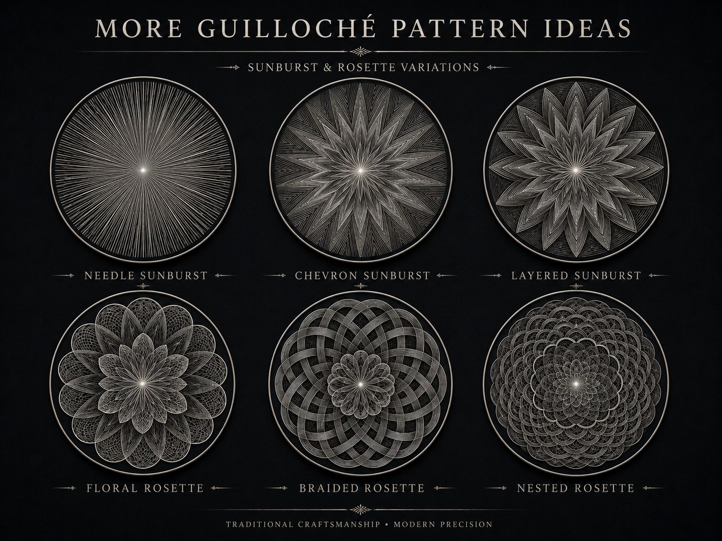Guilloché mathematical pattern concept library